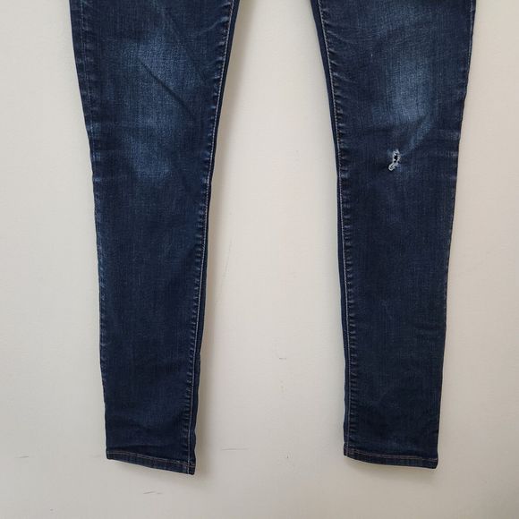 BANANA REPUBLIC Women's Blue Denim Skinny Jeans Mid Rise Size 27x31 - Picture 3 of 9